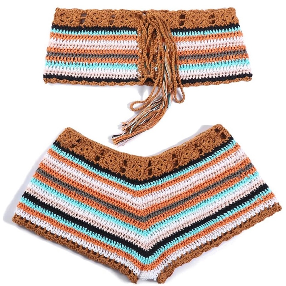 Women Crochet Bikini Set Swimsuit Beachwear